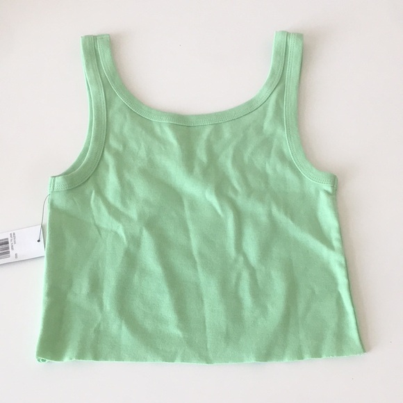 Billabong Crop Tank Top Scoop Neck Raw Hem Tee - Picture 6 of 16